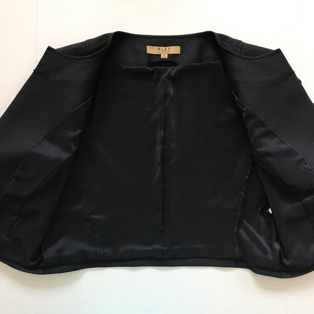 NWT Alex Marie Black Pam Bolero Raspberry Jacket 6 - Picture 10 of 16
